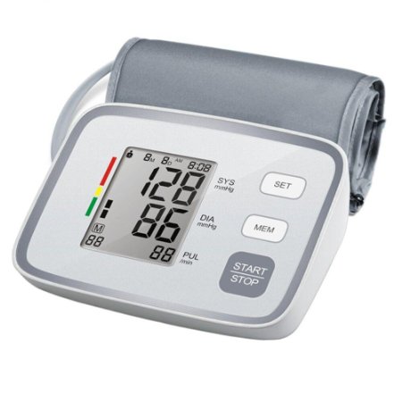 Forestfish Digital Blood Pressure Monitor Upper Arm Large Cuff 2 User Modes, FDA Approved, White