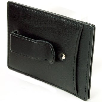 RFID SAFE Hammer Anvil Minimalist Money Clip Front Pocket Wallet Genuine Leather