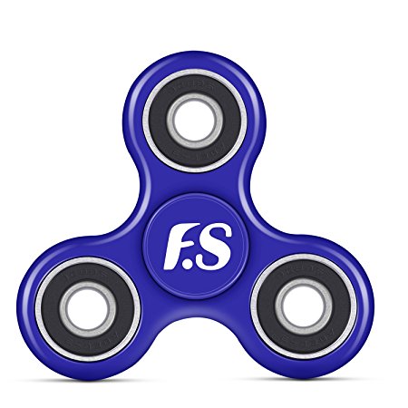 New 2017 Father.son Hand spinner Tri-Spinner Fidget Spinner Toy Stress Reducer - Perfect For ADD, ADHD, Anxiety, and Autism Adult Children(PURPLE)