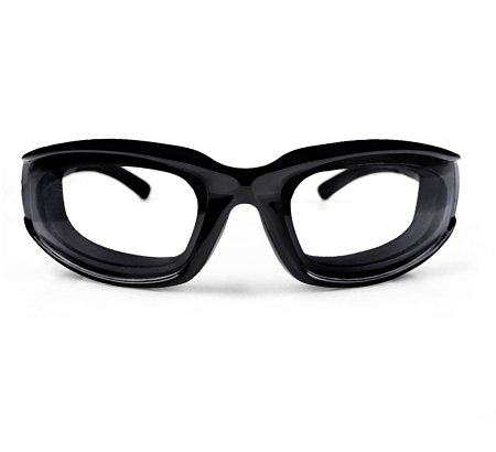 Onion Goggles Tear Free Anti-fog bbq barbecue Goggles Professional Grade- Nice Cute Kitchen Tool for Onion Slicing Chopping and Mincing. Also Nice for Grilling and Bbq. (Black)