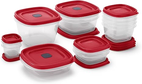 Rubbermaid Assorted Food Storage Container Set - Case of: 1; Each Pack Qty: 24; Total Items Qty: 24