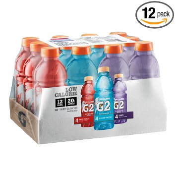 Gatorade G2 Thirst Quencher Variety Pack, 20 Ounce Bottles (Pack of 12)