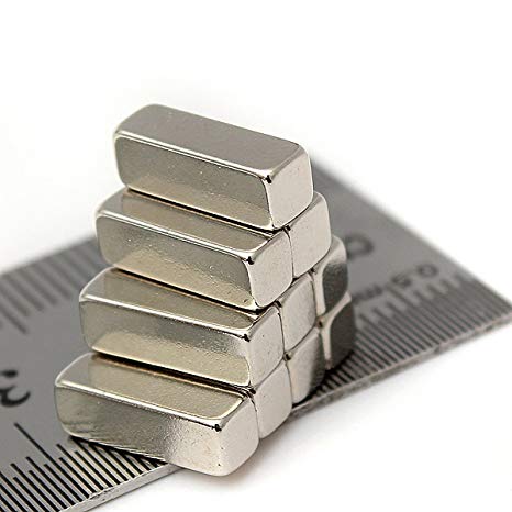 35 Silver Small Block Magnets - Perfect Magnets for Classroom Maps, Office Whiteboard, Filing Cabinets, Refrigerator/fridge and DIY Science Projects