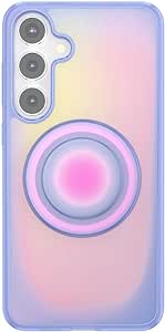 PopSockets Samsung Galaxy S24 Plus Case Compatible with MagSafe, with Magnetic Round Phone Grip Included, Phone Case for Galaxy S24  - Aura