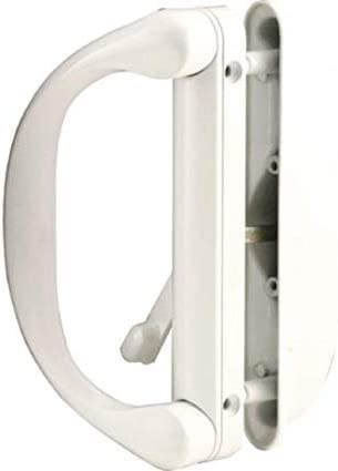 Sliding Patio Door Handle Set for Milgard, White (Locking)