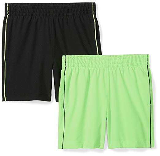 Amazon Brand - Spotted Zebra Boys' Toddler & Kids 2-Pack Active Woven Shorts