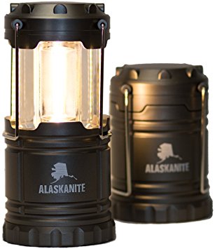 Warmest and brightest LED Lantern - Camping Lantern for Hiking, Emergencies, Hurricanes, Outages, Storms - Multi Purpose - Gray - Alaskanite