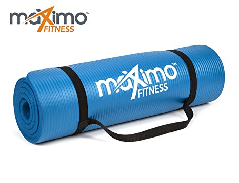 Maximo Exercise Mat - Premium Quality Gym Mat - Multi Purpose - 183cm Length x 60cm Width x 1.2cm Thick - Perfect for Yoga, Pilates, Sit-Ups and Stretching - Lifetime Warranty.