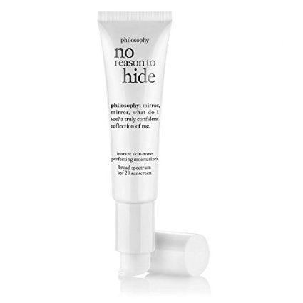 Philosophy No Reason to Hide Instant Skin-Tone Perfecting Moisturizer SPF 20, Light, 1 Ounce