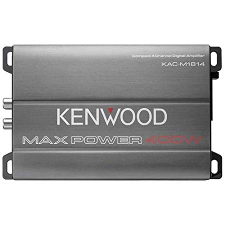 Kenwood KAC-M1814 4-Channel Compact Bridgeable Marine/Motorsports 400W Max Power Digital Amplifier