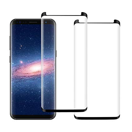 [2Pack] Galaxy Note 8 Screen Protector, 3D Curved Full Coverage High Definition Case Friendly Easy to Install Anti-Bubble Anti-Scratch for Samsung Galaxy Note 8 Screen Protector