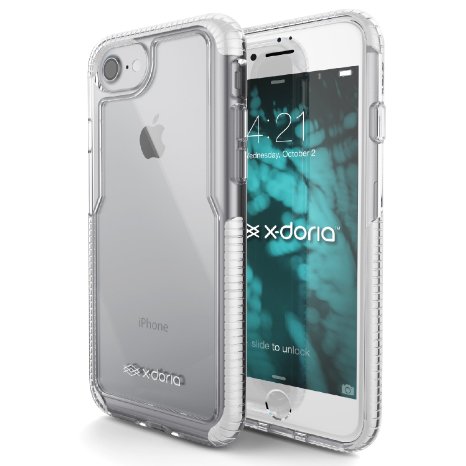 X-Doria Impact Protection Case for iPhone 7 (ImpactPro) with PolyOne Scientifically Proven Drop Protection Multi-Layer Case - Protective iPhone 7 Case, White