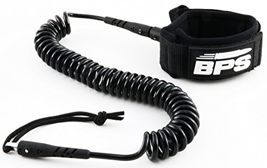 BPS ‘STORM’ ULTRALITE 10 Foot COILED SUP Leash