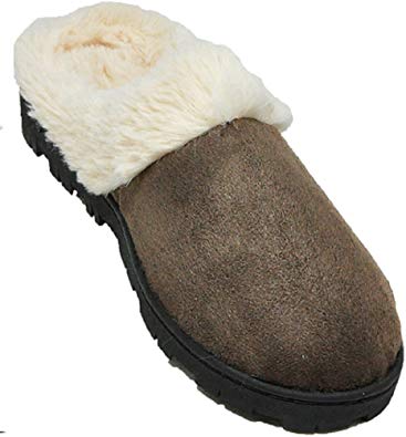 Shoes 18 Womens Indoor/Outdoor Faux Shearling Slippers