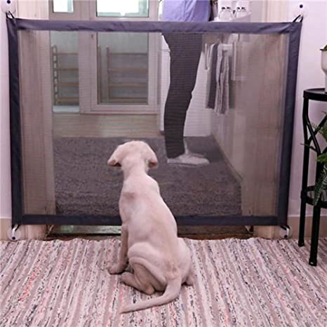 Patgoal Portable Folding Safe Guard,Magic Gate Pets and Child Enclosure Safety Gate Install Anywhere