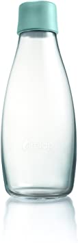 Retap 0.5 Glass Water Bottle, Mint Blue, Medium