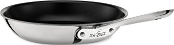 All-Clad 4709 NS R2 18/10 Stainless Steel 3-Ply Bonded Nonstick Egg Perfect Fry Pan Skillet, 9-Inch, Silver