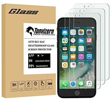 [3 Pack] iPhone 8 / iPhone 7 / iPhone 6s / iPhone 6 Tempered Glass Screen Protector Guard,Ultra Clear 9H Premium Tempered Glass 0.26mm HD Screen Protector for iPhone 6 / 6s / 7 / 8 (4.7 inch)