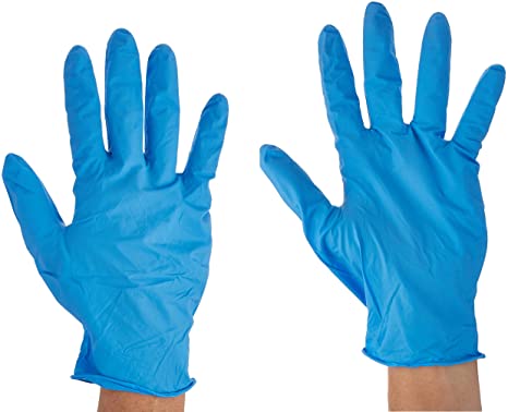 Carrand 23029 Gator Skin Nitrile Gloves, Package of 50