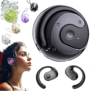 Hy-T26 X15 Pro Earphone Wireless Bluetooth, Awaze Labs X15 Pro Earbuds, 2024 New Upgraded Earbuds Bluetooth Headphones, Noise Canceling Sports Open 3D Stereo Hanging Bluetooth 5.4 Earphones (Black)