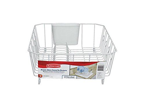 Rubbermaid 6032ARWHT Large White Dish Drainer