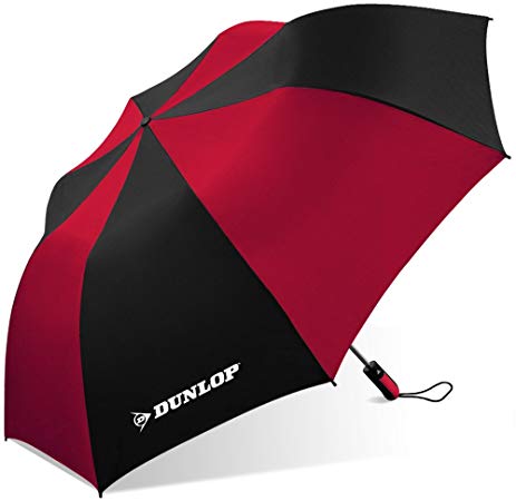 Dunlop Folding Two-person Umbrella-56-dl Black/red