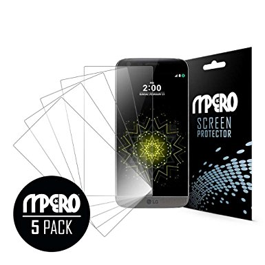 LG G5 Screen Protector Covers, Ultra Clear 5-Pack - MPERO