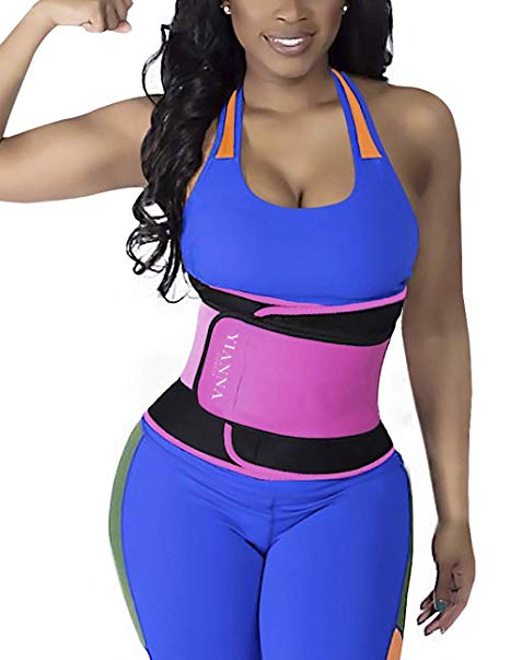 YIANNA Waist Trainer Slimming Body Shaper Belt - Sport Girdle Waist Trimmer Compression Belly Weight Loss