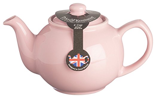 Price & Kensington Stoneware Teapot, 15-Fluid Ounces, Pastel Pink