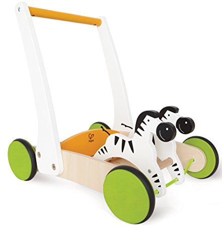 Hape Galloping Zebras Toddler Wooden Push and Pull Toy