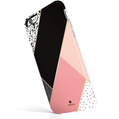 iPhone 6 6s plus case for girls, Akna New Glamour Series [All New Design] Flexible Soft TPU cover with Glossy Pattern for iPhone 6 plus & iPhone 6s plus(5.5") [Geometric Composition](U.S)
