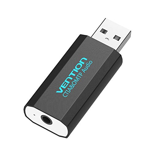 Vention Upgrade 3.5mm External USB Sound Card usb adapter usb audio Adapter card With Mic USB To Jack 3.5 Converter For PS4 Laptop Computer Headphone Sound Card