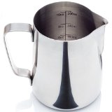 Cafe Luxe Stainless Steel Frothing Pitcher for Espresso Machines Milk Frothers and Latte Art 12 or 20 oz