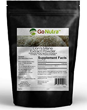 Lion's Mane Mushroom Powder | Lions Mane Extract 30% Polysaccharides Non-GMO Natural Support for Mental Clarity, Focus, Memory, Cerebral and Nervous System Health 8 oz. (226 Grams)