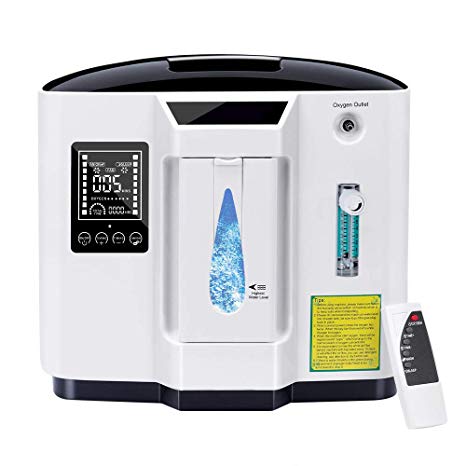 TTLIFE Home O2 Concentrator Generator 1-6L/min 90% Home Air Purifier Machine 110V