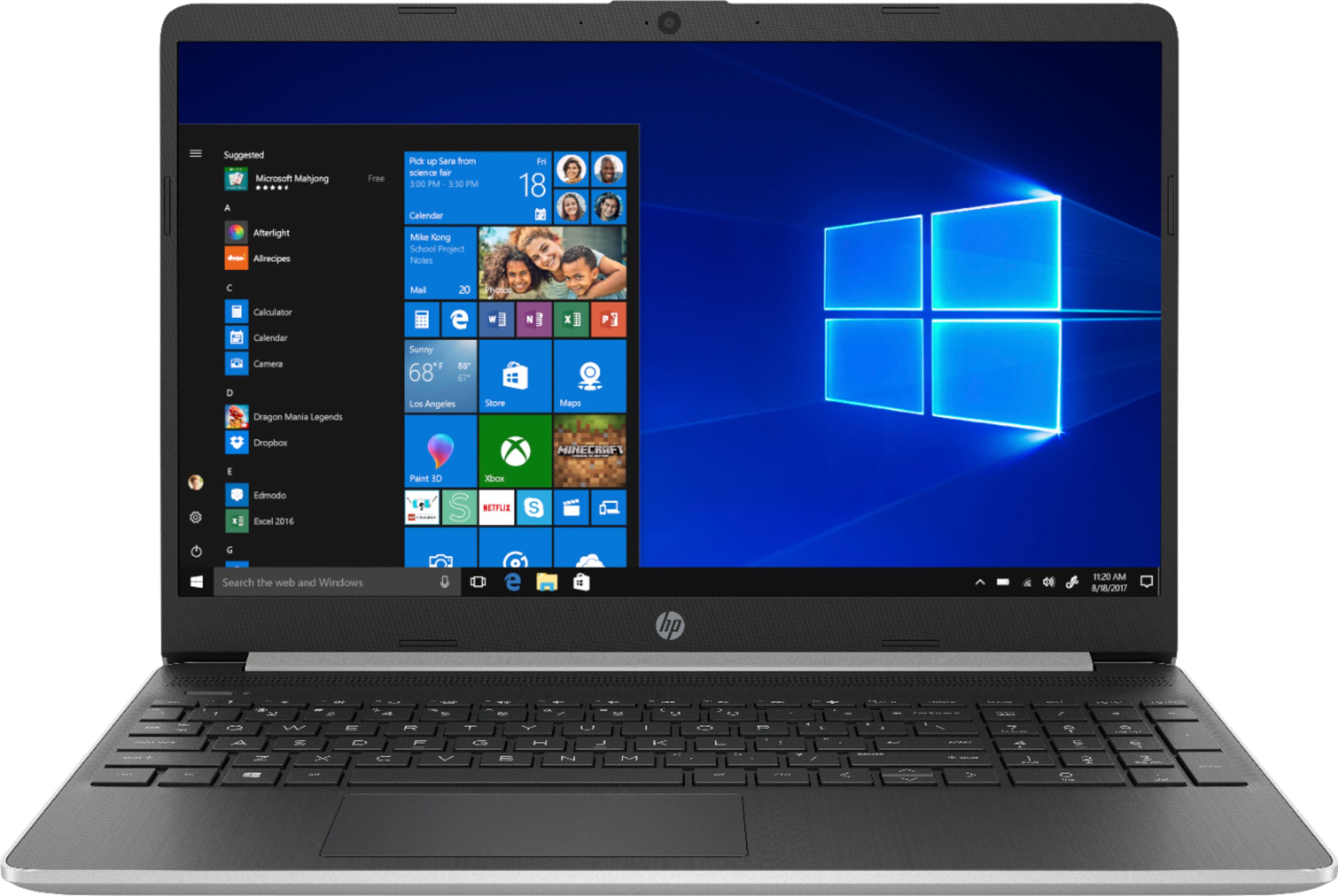 HP - 15.6" Touch-Screen Laptop - Intel Core i5 - 12GB Memory - 256GB Solid State Drive - Natural Silver