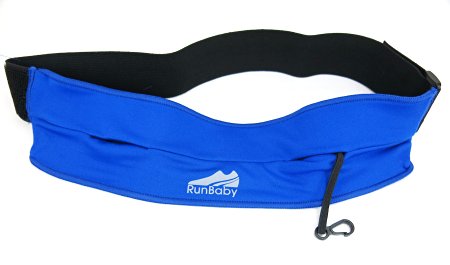 Running Belt - Best for Exercise / Workout - Waterproof, Machine Washable/ Dryable - Expandable, Adjustable & Reflective - by Run Baby Sport