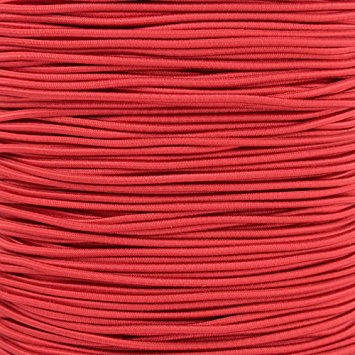 PARACORD PLANET 2.5mm 1/32, 1/16, 3/16, 5/16, 1/8”, 3/8, 5/8, 1/4, 1/2 inch Elastic Bungee Nylon Shock Cord Crafting Stretch String – Various Colors –10 25 50 & 100 Foot Lengths Made in USA