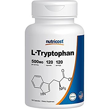 Nutricost L-Tryptophan 500mg, 120 Capsules