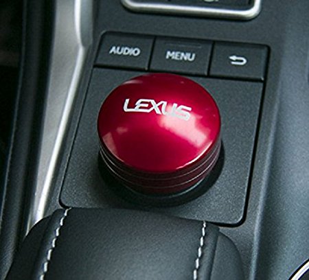 Eppar® New Audio Button Cover for Lexus NX200t NX300h 2014-2017 (Red)