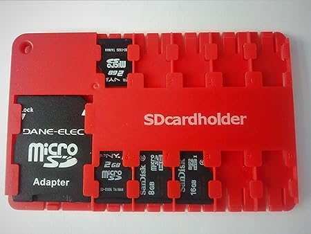 Micro Sd Card Holder-RED