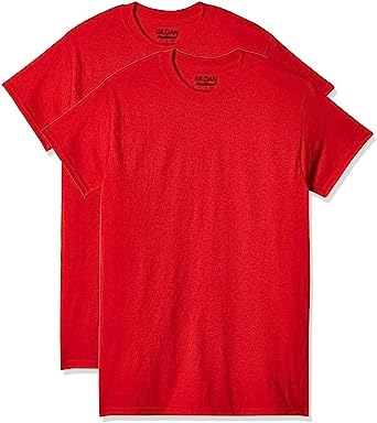 Gildan Adult DryBlend T-Shirt, Style G8000, Multipack, Red (2-Pack), Medium