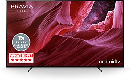 Sony BRAVIA KE55A8/P - 55-inch - OLED - 4K Ultra HD (UHD) - High Dynamic Range (HDR) - Smart TV (Android TV) - Dolby Atmos - Built-in Google Assistant - Works with Alexa (Black, 2021 model)