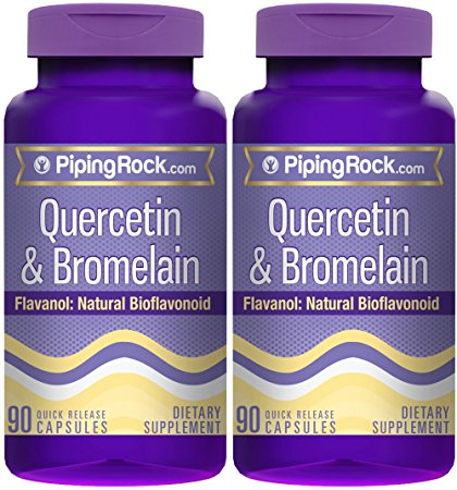 Quercetin Plus Bromelain 500 mg 180 Capsules