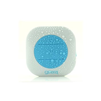 Gear4 ShowerParty Waterproof Bluetooth Speaker (Blue/White)