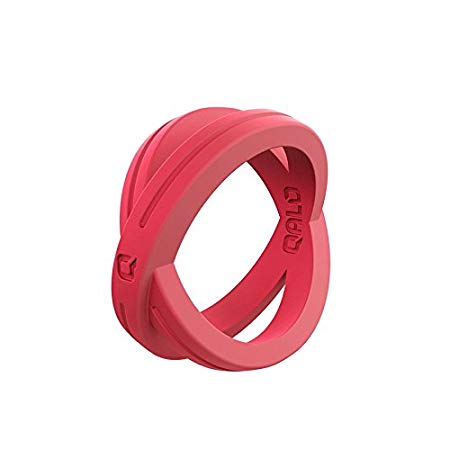 QALO Women's Functional Silicone Rings with Ring Storage Pouch, Tough Q2X Material Flat Collection
