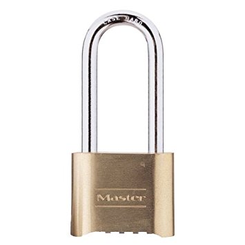 Master Lock 175LH Resettable Set-Your-Own Combination Lock, Brass,  2-1/4-inch Shackle