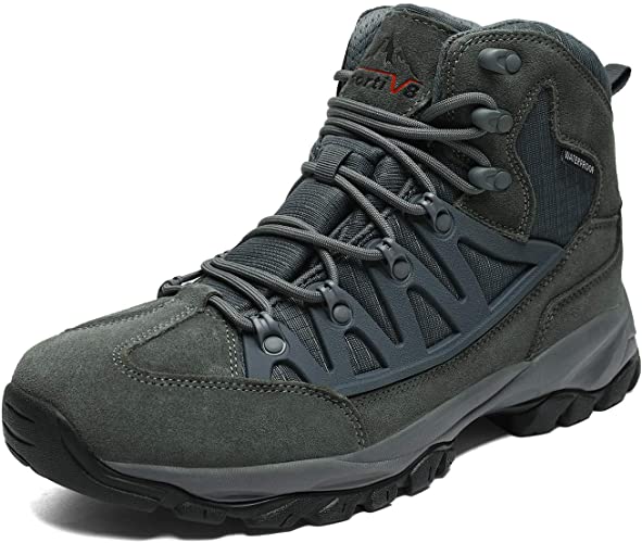 NORTIV 8 Men's Waterproof Hiking Boots Lightweight Mid Trekking Shoes