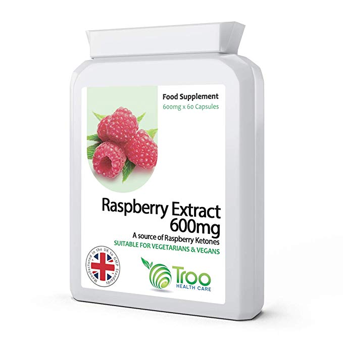 Pure Raspberry Extract 600mg 60 Capsules | Contains Natural Ketones | UK Manufactured | Quality Guaranteed