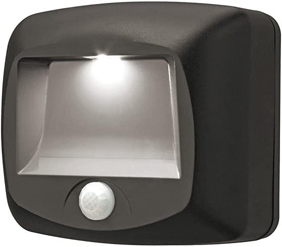 Mr. Beams MB520 Wirelsss Battery-Operated Indoor/Outdoor Motion-Sensing LED Step/Stair Light, Brown